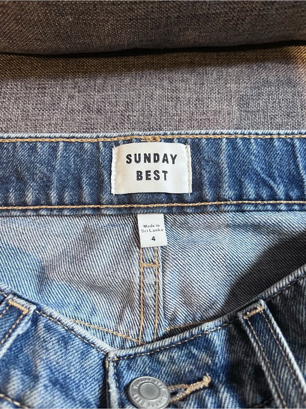 Sunday Best Light Blue Denim Wide Leg Jeans